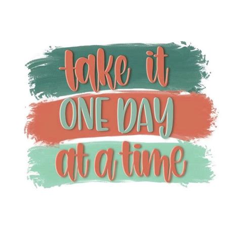 Take it one day at a time vinyl stickers motivational | Etsy in 2021 ...