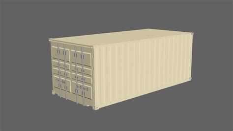 Shipping container 3d model - CAD Files, DWG files, Plans and Details