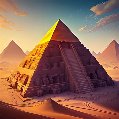 pyramid, desert, ruins, inside, interior, 8k, high resolution, h... - Arthub.ai