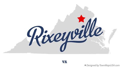 Map of Rixeyville, VA, Virginia