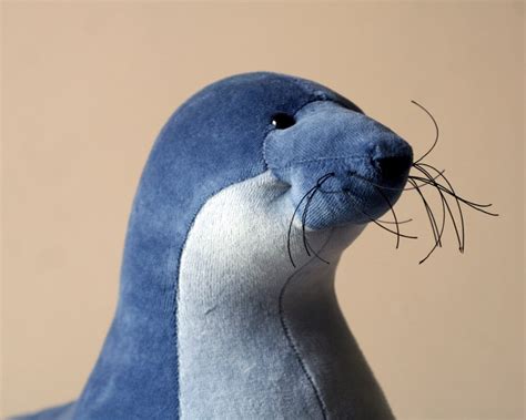 Funny Blue Seal Plush Seal Soft Toy Seal Plushie Soft Toy - Etsy