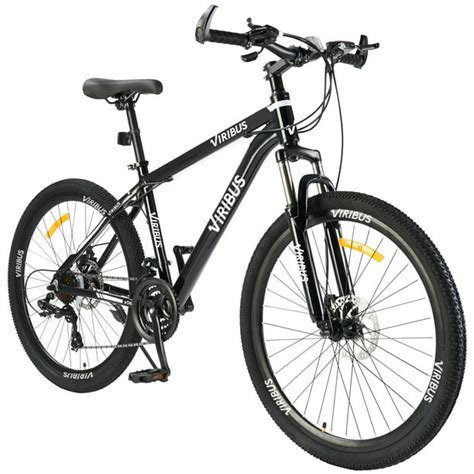 Black 26 Inch Wheels 24 Speeds Men’s Mountain Bike Hardtail ...