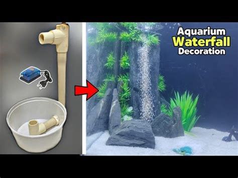 Underwater Waterfall Fish Tank Setup | Aquarium Decoration Ideas - YouTube | Diy fish tank, Fish ...