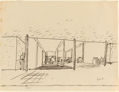 Club de Centre Rural: Perspective Sketch | The Art Institute of Chicago