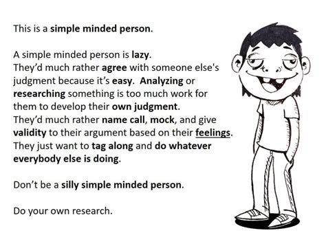 Simple minded person | Simple minds, Name calling, Person