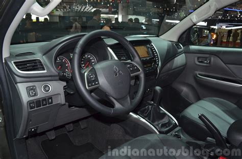 Mitsubishi L200 interior at the 2015 Geneva Motor Show