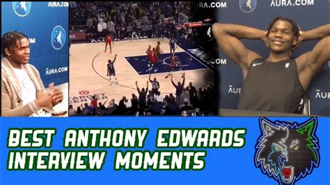 Anthony Edwards HILARIOUS Postgame Interview Answers - YouTube