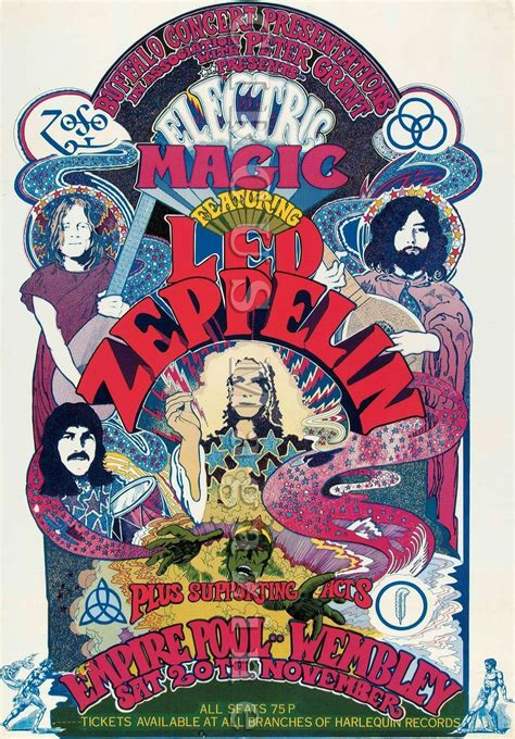 Led Zeppelin | Vintage music posters, Music concert posters, Led zeppelin poster