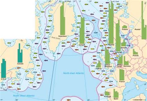 Fishing North Atlantic Fish Map - Fishing North Atlantic Fishing Guide Specs Locations Naguide ...