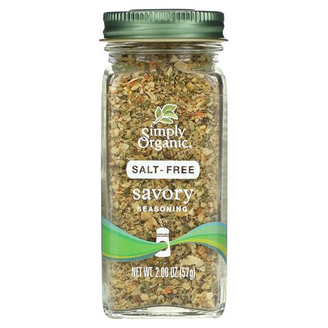 Simply Organic, Savory Seasoning, Salt-Free, 2 oz (57 g)