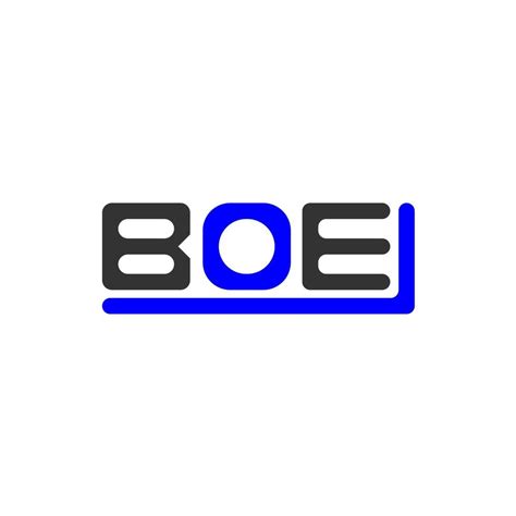 BOE letter logo creative design with vector graphic, BOE simple and modern logo. 18866760 Vector ...