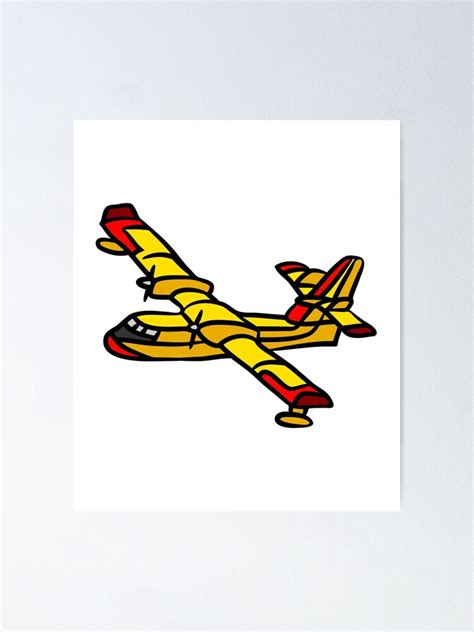 "Canadair CL-415 Water Bomber" Poster by SkiniB | Redbubble