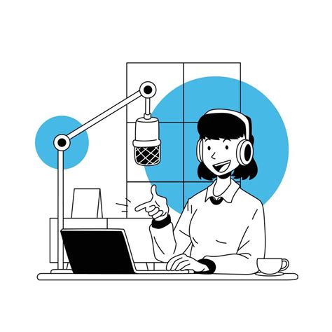 Podcast Episode Illustration 11992914 Vector Art at Vecteezy