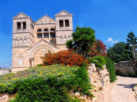 Church of the Transfiguration on Mount Tabor in Israel Stock Photo ...