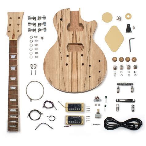 StewMac Build Your Own LP-Style Electric Guitar Kit, Spalted Top - Walmart.com