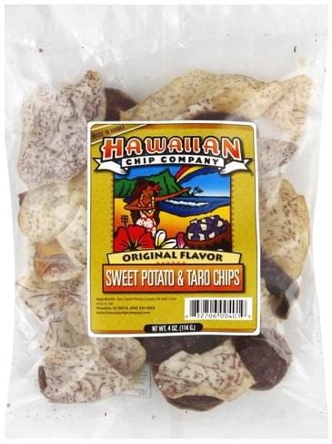 Hawaiian Chip Company Original Flavor Sweet Potato & Taro Chips - 4 oz ...