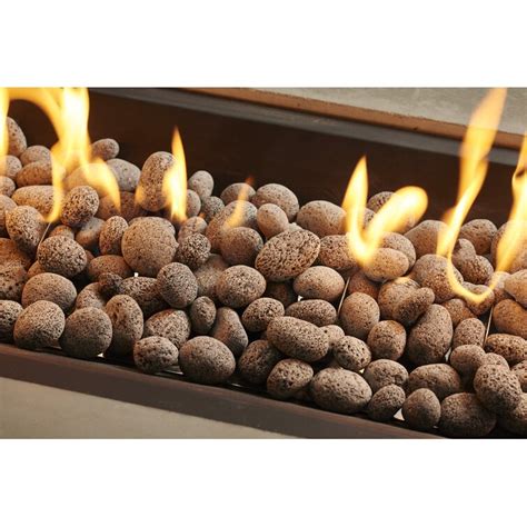 The Outdoor GreatRoom Company Tumbled Fire Pit Lava Rock & Reviews ...