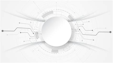 Premium Vector | Grey white abstract technology background with various technology elements hi ...