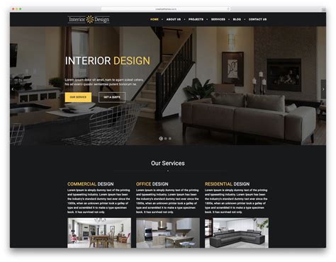 23 Best Responsive Interior Design Website Templates 2020