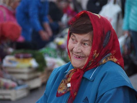 Smiling Babushka in Russia editorial photo. Image of communism - 91726546