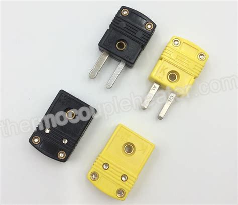 K / J type Flat Pin Mini OMEGA Thermocouple Connectors