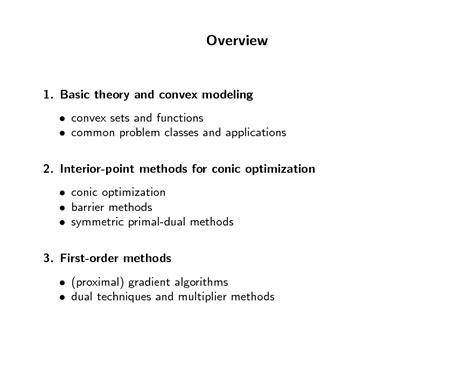 Convex Optimization - Lieven Vandenberghe - MLSS 2012 Kyoto Slides - yosinski.com