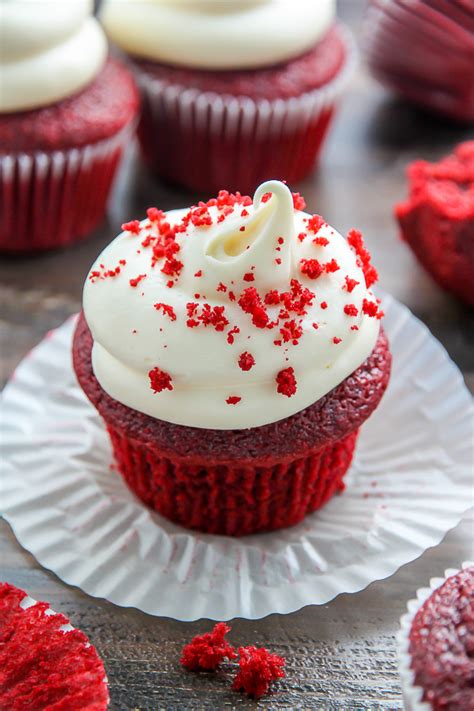 One Bowl Red Velvet Cupcakes - Baker by Nature