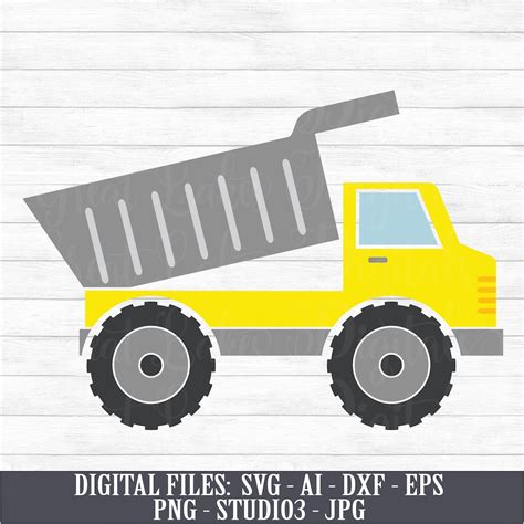 Dump Truck Instant Digital Download svg ai dxf eps png | Etsy