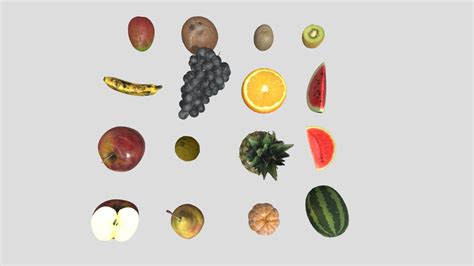 fruits pack - Download Free 3D model by arthur (@Arthur_mf) [374ab58] - Sketchfab