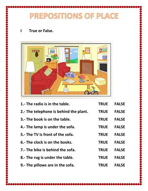 Prepositions of place interactive and downloadable worksheet. Check ...