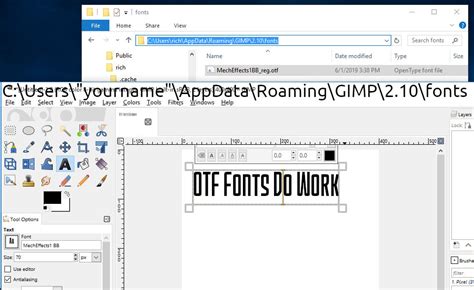 otf fonts (2019) — Help & Support — gimpusers.com