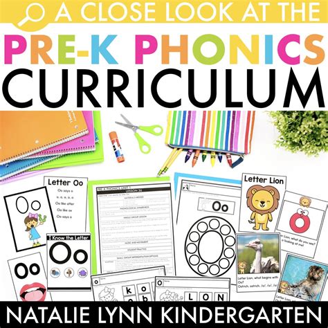 A Close Look at the Preschool and Pre-K Phonics Curriculum