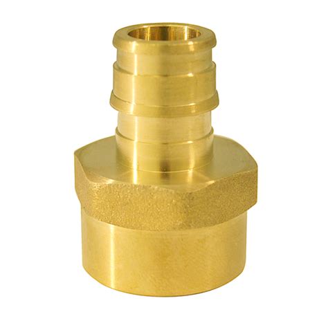 Apollo Valves EPXFA1212-XCP50 Pipe Adapter, 1/2 in, PEX-A Barb x FPT, Brass, 200 psi Pressure ...