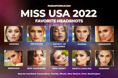 FAVORITES: Miss USA 2022 Top 10 favorite headshots