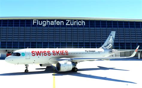 [A32NX] FBW_A320_NEO Swiss Skies (Fictional) для Microsoft Flight Simulator | MSFS