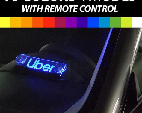 Uber Light LED Sign Acrylic Glowing Uber Logo Light Sign 16 Colors 4 ...