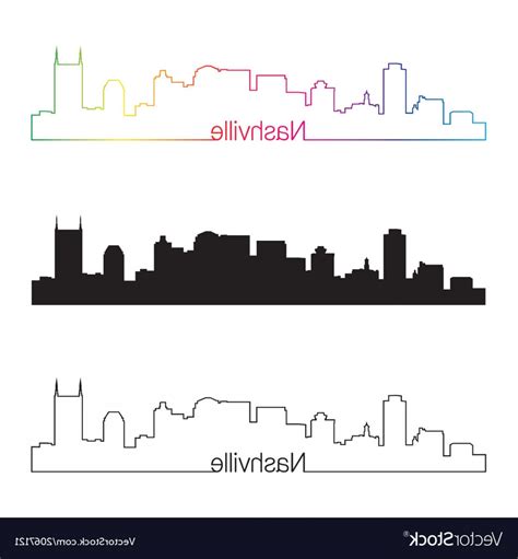 Nashville Skyline Vector at GetDrawings | Free download