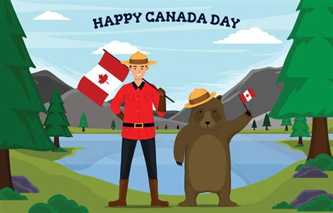 Happy Canada Day Illustration 2381345 Vector Art at Vecteezy