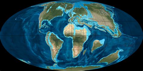 Earth around 65 million years ago, when dinosaurs went extinct [1200x600] : r/MapPorn