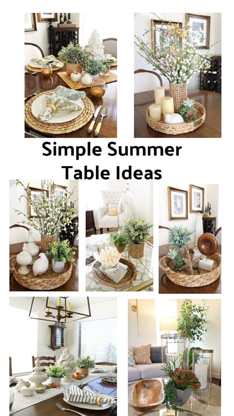 Simple Summer Table Decor Ideas - A Stroll Thru Life