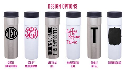 Personalized Travel Coffee Mugs $10 (Fun Quotes, Monogram and More ...