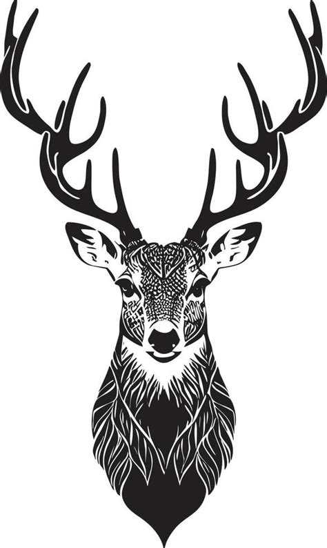 Deer Head Vector 21874384 Vector Art at Vecteezy