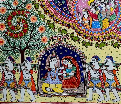 Pin on Madhubani art