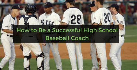 How to Be a Successful High School Baseball Coach | 6 Tips