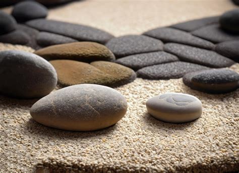 Premium AI Image | a zen stones garden landscape