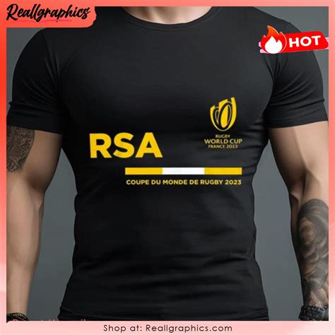 South Africa Rugby World Cup France 2023 Sportfolio Rugby Unisex Shirt ...