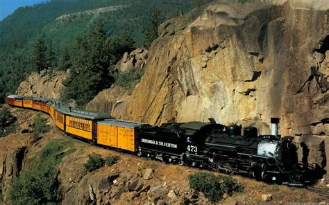 Train On A Mountain HD desktop wallpaper : Widescreen : High Definition ...