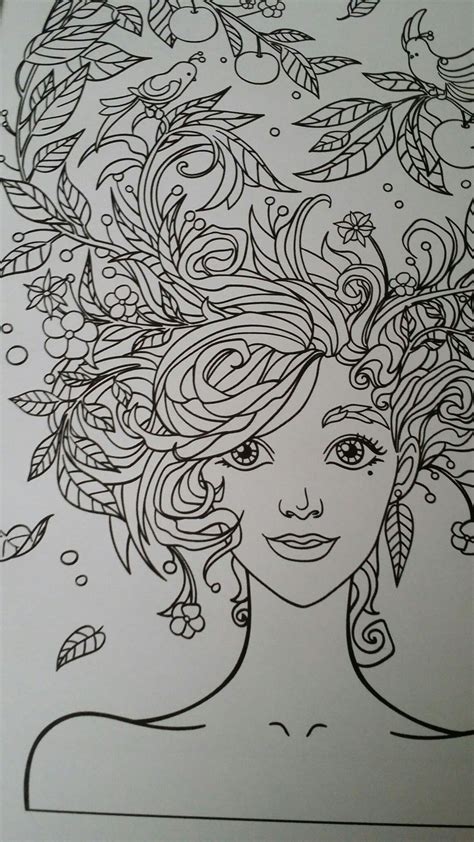 Colouring page. | Coloring pages, Female sketch, Color