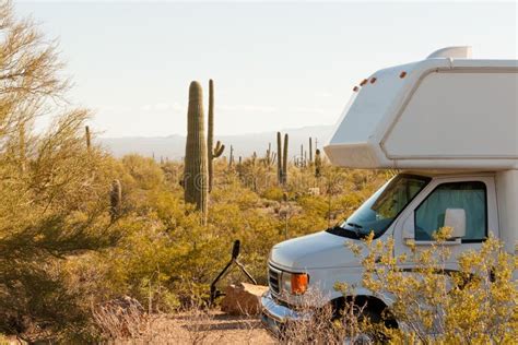 Desert RV Camping stock image. Image of outs, mountain - 22620833