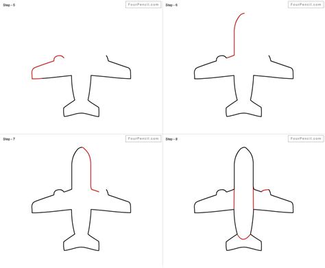 Drawing of airplane simple - mazhobby